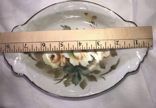 Oxford Rose Ucagco Japan Oval Serving Dish China Yellow Roses Vintage - Picture 5 of 12