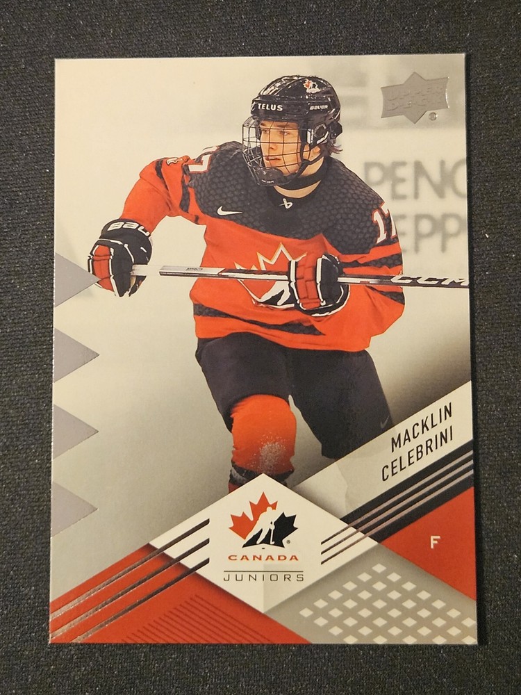 2024 UD Team Canada Macklin Celebrini 🇨🇦🇨🇦🇨🇦 San Jose Sharks