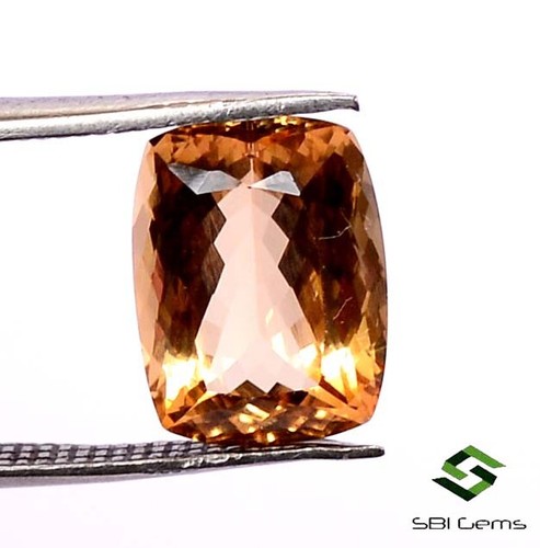 11x8.25 mm Natural Morganite Cushion Cut 3.54 CTS Best Quality Loose Gemstone - Picture 3 of 10