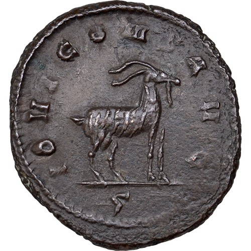 267 - 268 A.D Roman Empire Gallienus Antoninianus Coin Goat Right (KA88-) - Picture 2 of 2