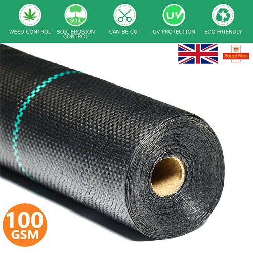 Extra Heavy Duty Weed Control Fabric Garden Ground Landscape Membrane 100gsm Mat - Picture 6 of 30
