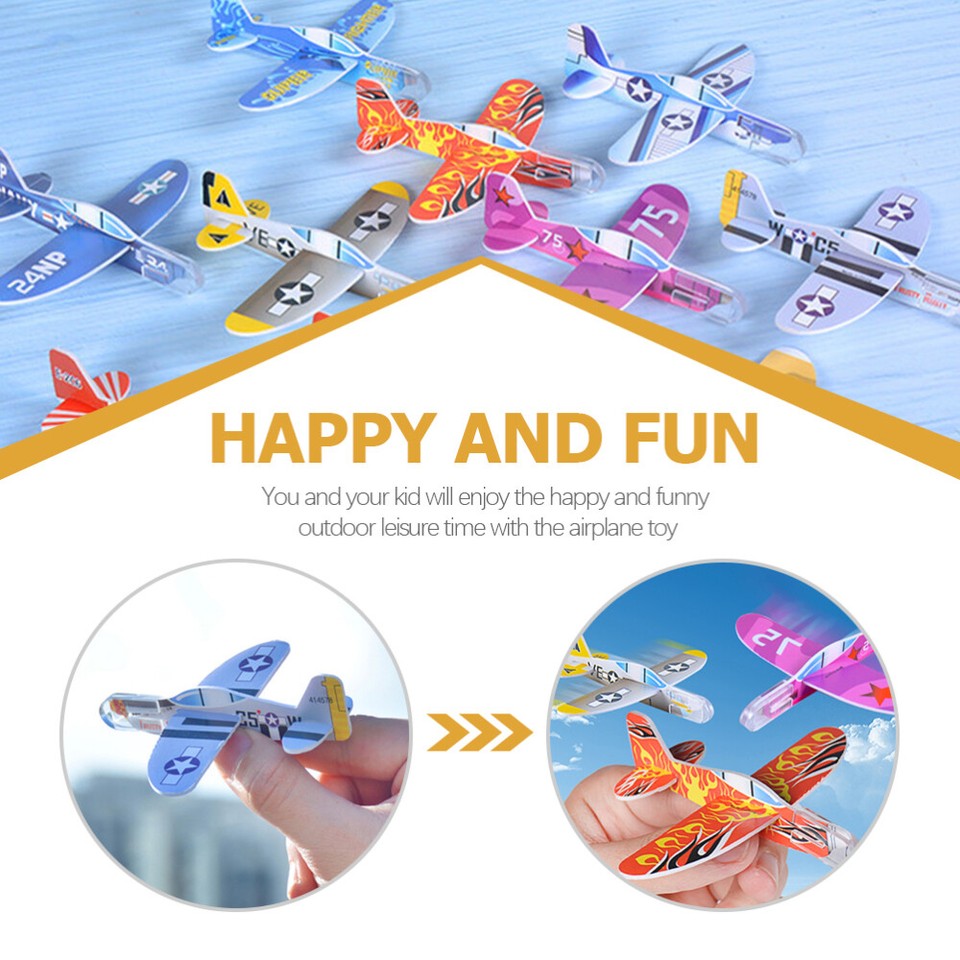 25 Pcs Glider Planes Paper Airplane Kit Toy Bulk Model Child eBay