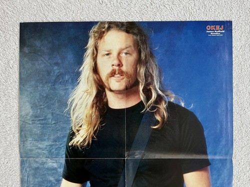 METALLICA 1994 JAMES HETFIELD poster rivista musicale svedese anni 80 vintage raro - Foto 3 di 8