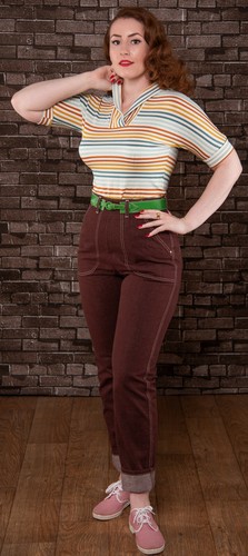 Pinewood Brown Texsuns Ladies Jeans 50s 