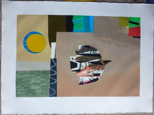 MAX PAPART "Bird of Liberty" HAND SIGNED Carborundum Lithograph XXL 39x55 - 第 2/5 張圖片