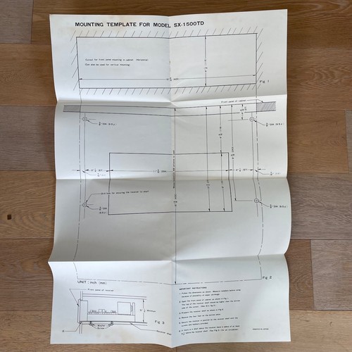 Pioneer SX-1500TD Installation Operation Service Manual Circuit Diagams VTG - Picture 4 of 6
