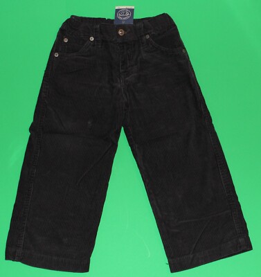 2t NWT Pumpkin Patch PATCHS PLAYGROUND Charcoal Black Corduroy PANTS Boys