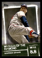 2020 Topps - WARriors of the Diamond - #WOD-18 Warren Spahn - Braves