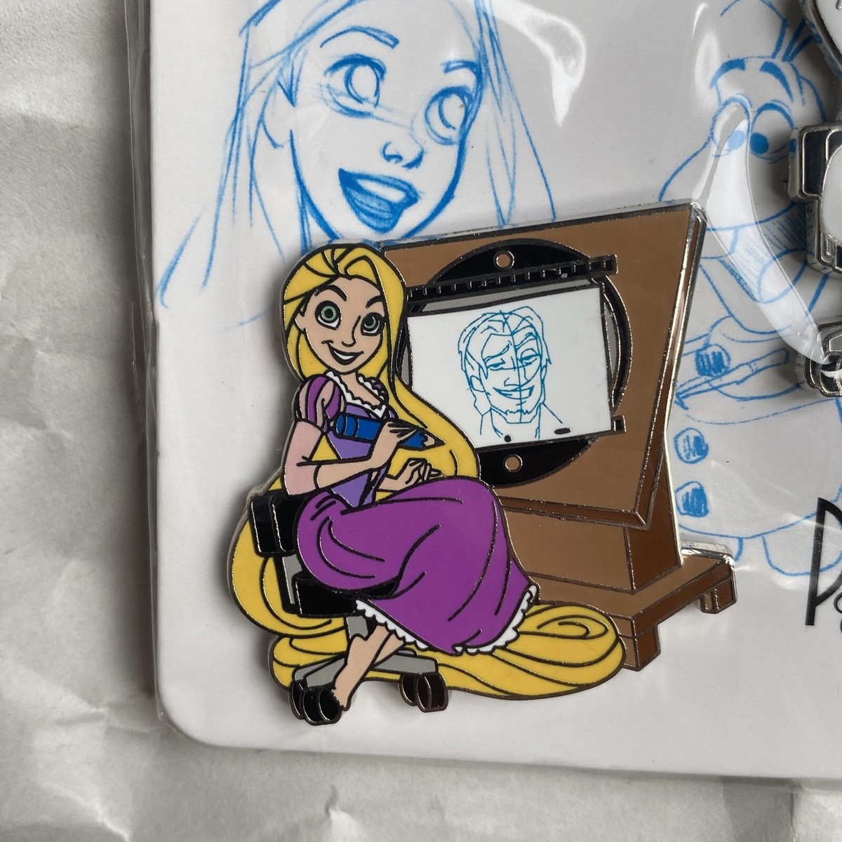 Drawn to Disney 2015 DISNEYLAND PASSHOLDER 6 Pin Set Stitch Olaf