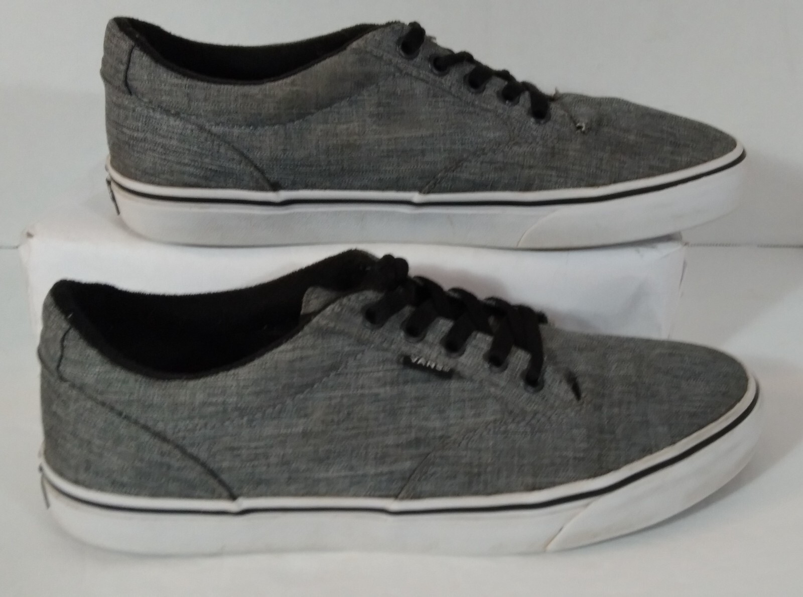 VANS Off-The-Wall Gray and Black Sneakers for Men Size 9.5 721356-image