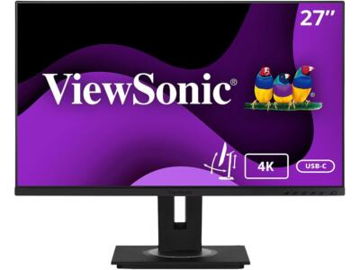ViewSonic VG2756-4K 27 Inch IPS 4K Docking Monitor with Integrated USB 3.2 Type-