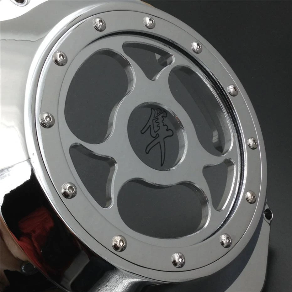 2008 2009 2010 Для Suzuki Hayabusa Крышка Муфты Двигателя Прозрачное Хромированное Стекло - Изображение 3 из 4