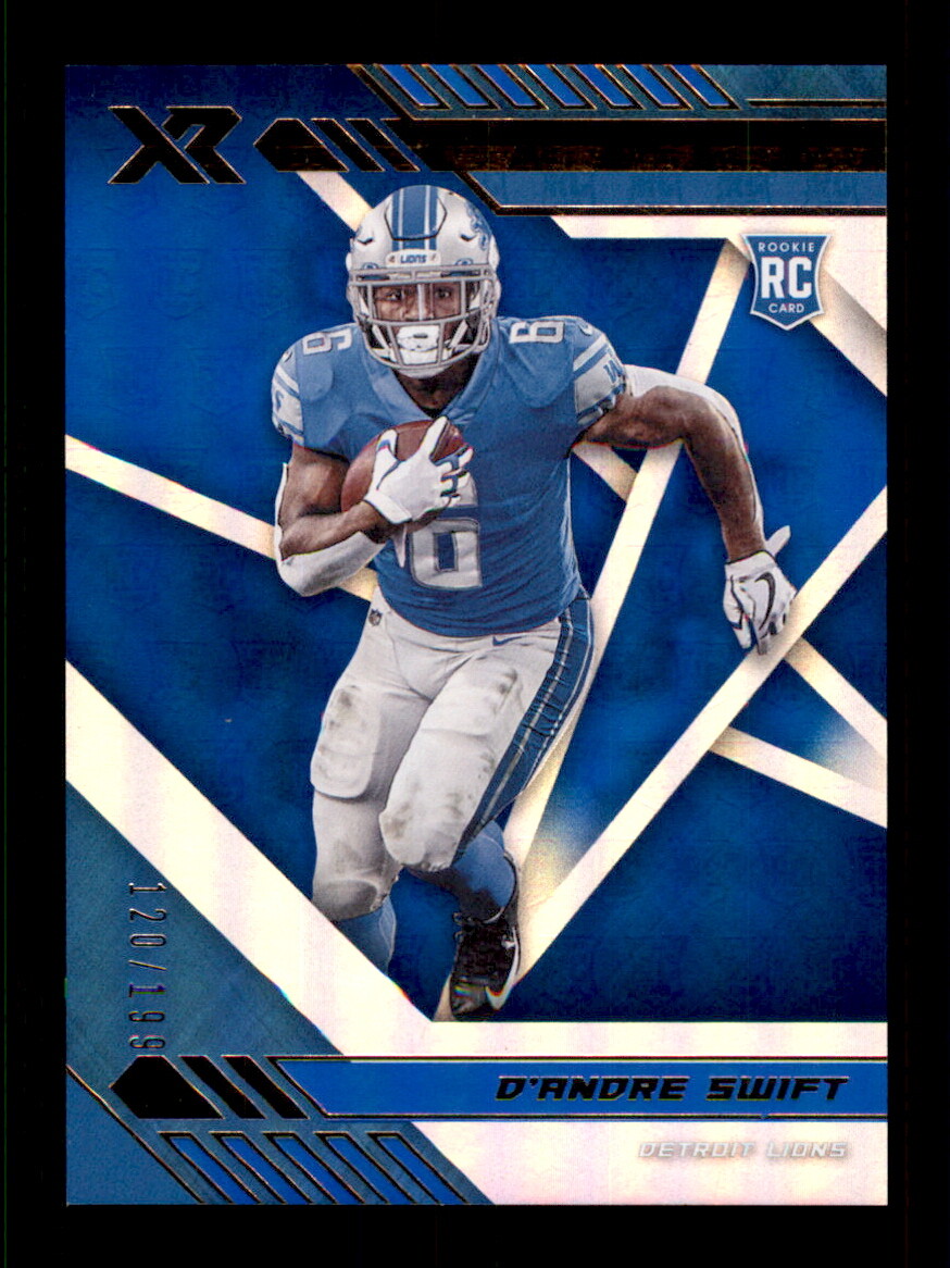 2020 Panini XR #109 D'Andre Swift Blue #/199