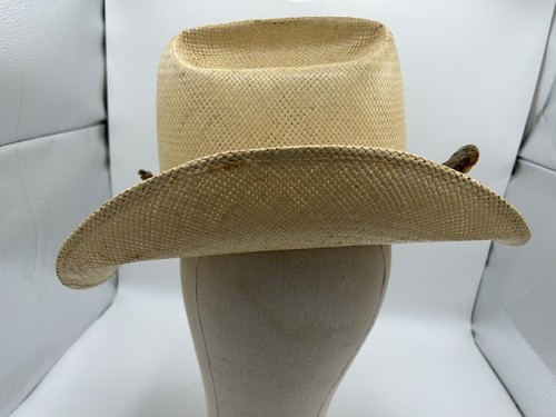 Sombrero The American Hat Company Panamérica con banda para la cabeza de serpiente de cascabel de Texas 7 3/8 - Imagen 9 de 13