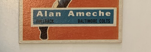 1956 Topps NFL Football Alan Ameche card #12 Baltimore Colts Near Mint condition - Picture 4 of 7