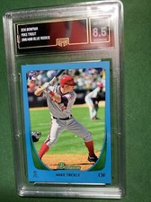 2011 Bowman Draft Blue Mike Trout RC 296/499 GMA Graded MINT 8.5!!!!  #101 RARE!