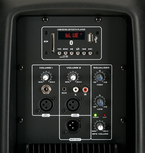 Cassa Amplififcata Attiva 300W 12'' Woofer Bluetooth Mic Jack Lettore Mp3 USB SD - Foto 4 di 6