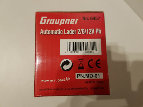 Graupner 6457 – Caricabatterie automatico 2V/6V/12V Pb (piombo) 1A 120-240V AC - Foto 4 di 8
