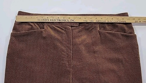 Lauren Ralph Lauren Herringbone Pants Velvet Velour Women's Size 22W Trousers - Picture 13 of 17