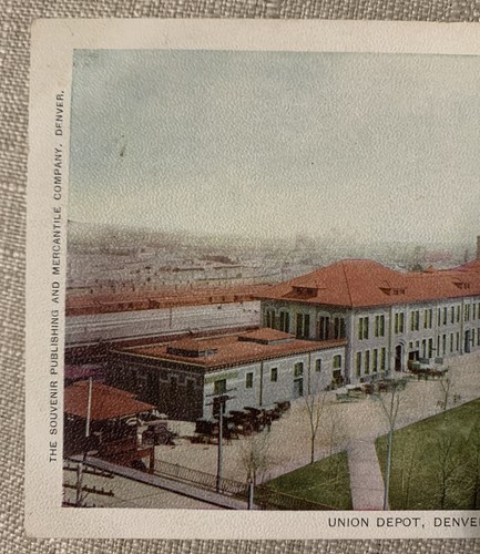 Lote de 2 postales DENVER CO EE. UU. como nuevas y Union Depot de colección anteriores a 1908 Colorado - Imagen 3 de 8