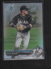 RILEY MAHAN  2017 BOWMAN CHROME DRAFT REFRACTOR CARD #BDC-132