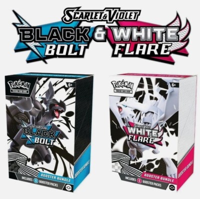 Pokemon Black Bolt and White Flare Booster Bundles Brand New