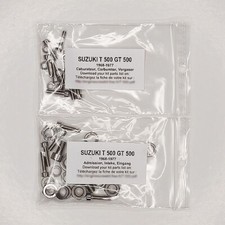 SUZUKI GT 500 1976-1978 Kit n°1 vis BTR inox carburateur GT500