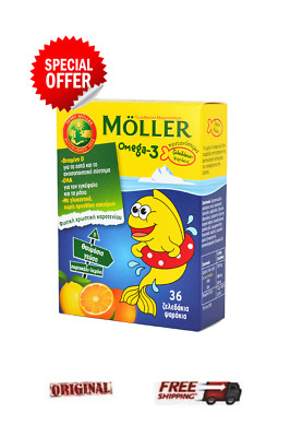 MOLLER'S Olio di fegato di merluzzo per bambini 36 Gelatina in forma di  pesce 7070866022594 | eBay
