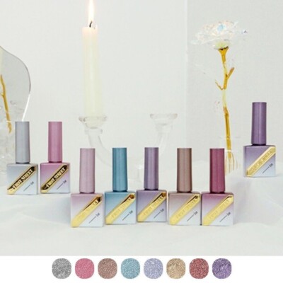 FIRST STREET Dynamic Reflect 8 Color Set Glitter Gel Nail Polish K-Beauty
