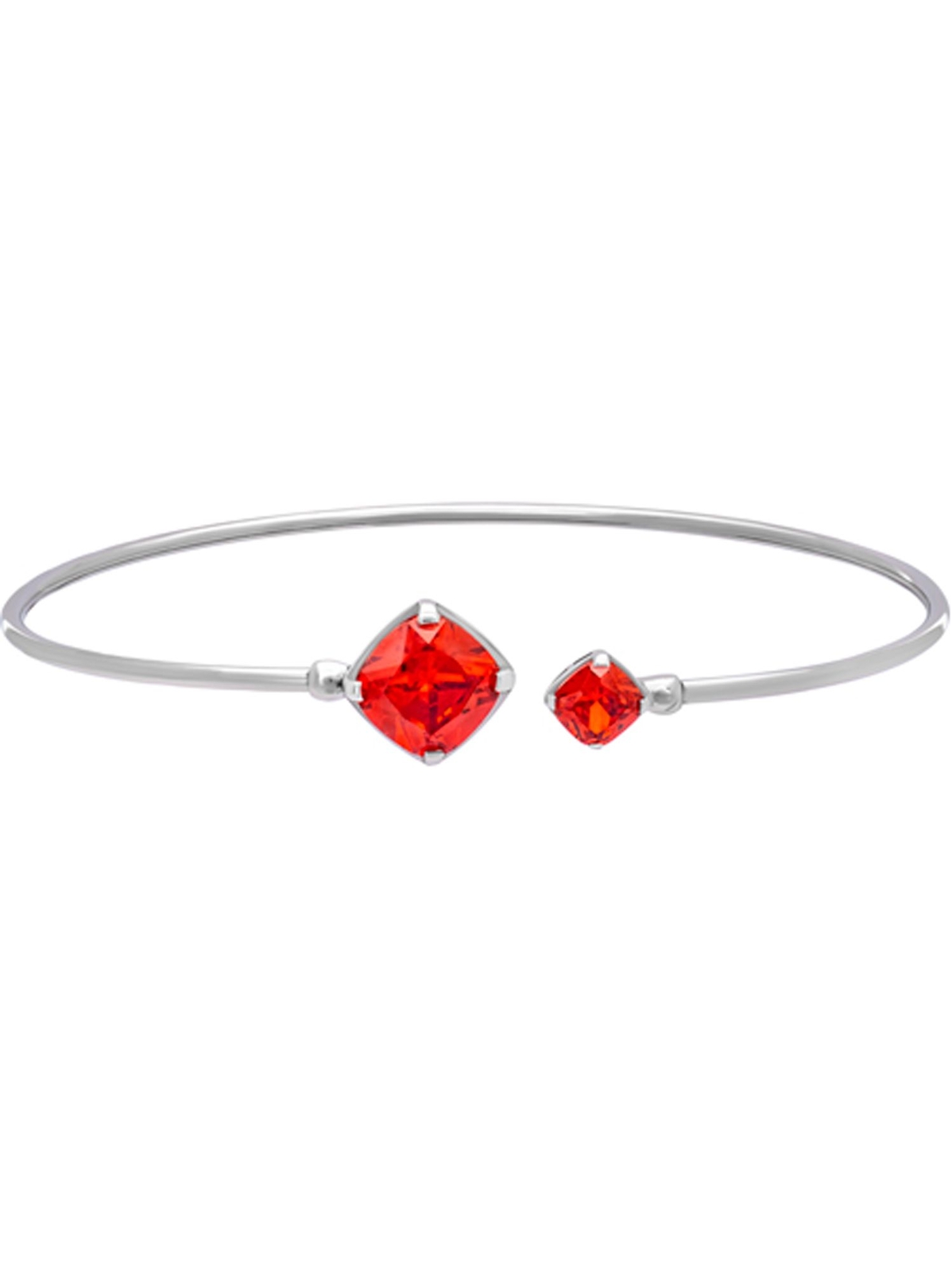 Julie Julsen Damen Armreif Silber 925 Зильбер рот Циркония 17 см JJFBA05171OR 6690₽