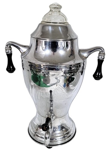 Continental Silver Company elektrische Kaffee-Perkolator mit Glasplatte Bakelitgriffe