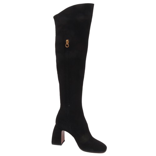 F6300 stivale donna black L'AUTRE CHOSE scarpe suede shoe boot woman - Foto 2 di 4