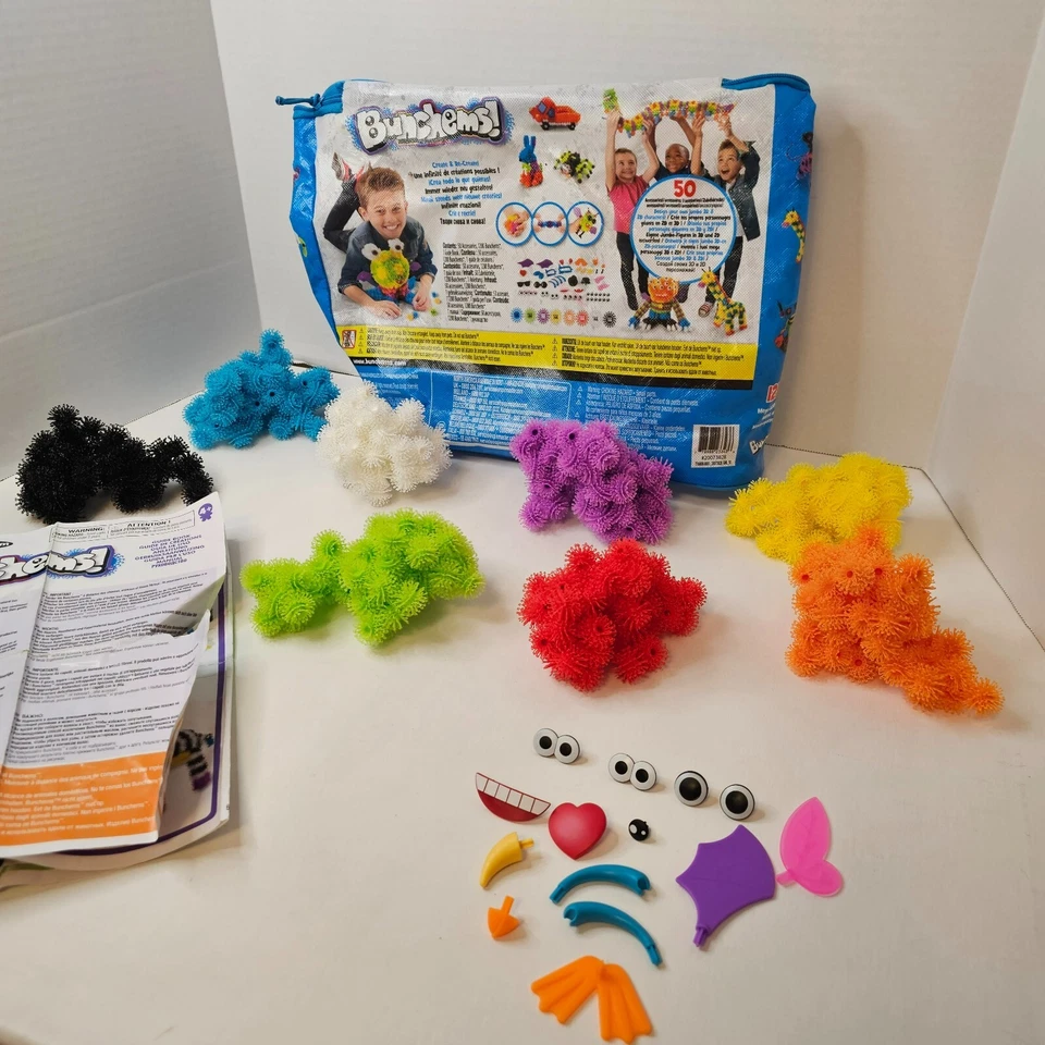 Bunchems Mega Jumbo Pack Crafting Building Toy Creative Bristle Block Incomplete - Image 2 of 4