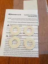 Bowflex Max Trainer Service Kit Felt Washers- M3 M5 M6 M7 M8 M9 