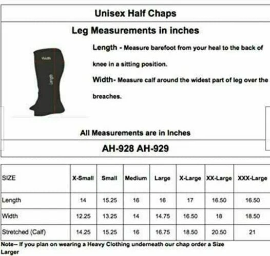 LuxHide Unisex Erwachsene Top-Grain Rind Premium Leder Halb Chaps schwarz und braun - Bild 3 von 3
