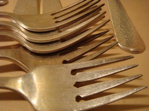 lot of 25 Oneida 1881 Rogers First Colony silverware forks knives spoons - Picture 6 of 10