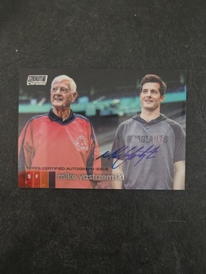2020 Topps Stadium Club Refractor Chrome Carl and Mike Yastrzemski Auto CAMY