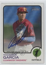2022 Topps Heritage Minor League Edition Real One Yhoswar Garcia Auto p8v