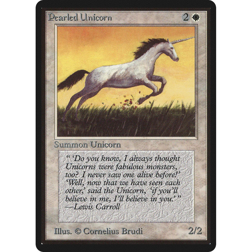 MTG \>> Pearled Unicorn (Beta) <<// English - 341 Trading - Magic