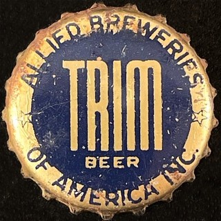 TRIM BEER VINTAGE CORK LINED BEER BOTTLE CAP GENESEE ROCHESTER NEW YORK CROWN NY