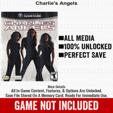 Charlie s Angels 100 Nintendo GameCube Memory Card Save CHEATS