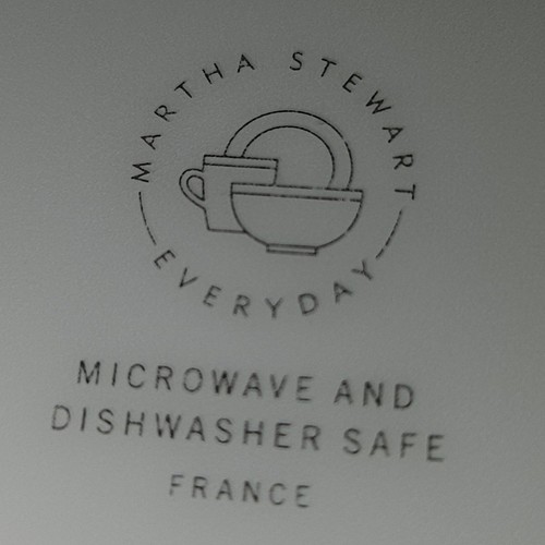 Martha Stewart Everyday France 10.75" Dinner Plates Blue Band Pattern - Set of 6 - Picture 3 of 6