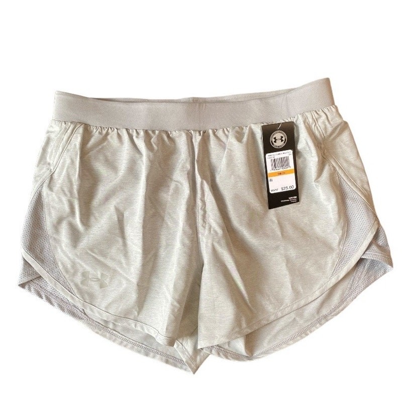 Under Armour HeatGear Women's Outdoor Athletic Shorts Gray Small NWT