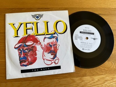 Yello - The Race (Video Mix) 7'' 1988 EX Vinyl 45 Single Paper Labels Greg Wilson