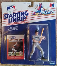 1988 Starting Lineup Don Mattingly Figure New York Yankees - Free Shipping