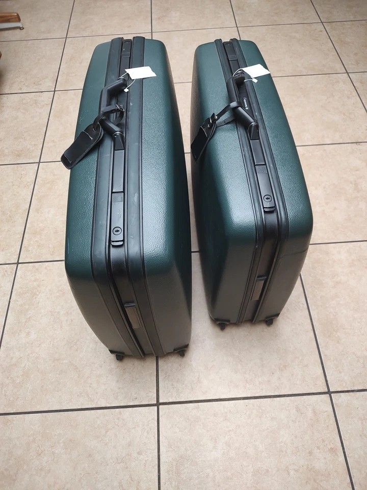 新秀丽行李箱2件套绿色带轮子  — 第 2/4 张图片