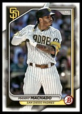 Manny Machado 2024 Bowman #94 San Diego Padres FREE SHIPPING AutographDen