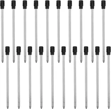 20PCS 2.75in Ballpoint Pen Refills, 1mm Medium Tip Black