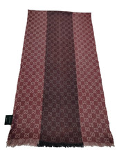 GUCCI women's Scarf shawl Stole wrap Lana Laine Wool 100 Made in Italy