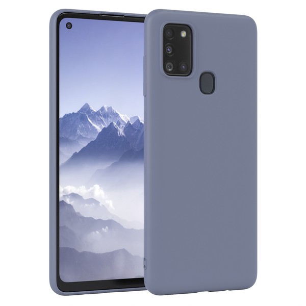 HandyhüLle FüR Samsung Galaxy A21S Silikon Back Cover Schutz Handy Case Eisblau-image